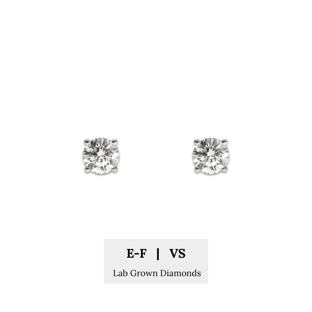Lab Created Diamond Earrings Stud | Man Made Diamond Studs